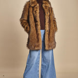 giaccone in ecovolpe LESTOR BEIGE ba&sh 