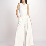 pantalone a vita bassa DEVA 3118 T0162 MILK T0416 the latest 