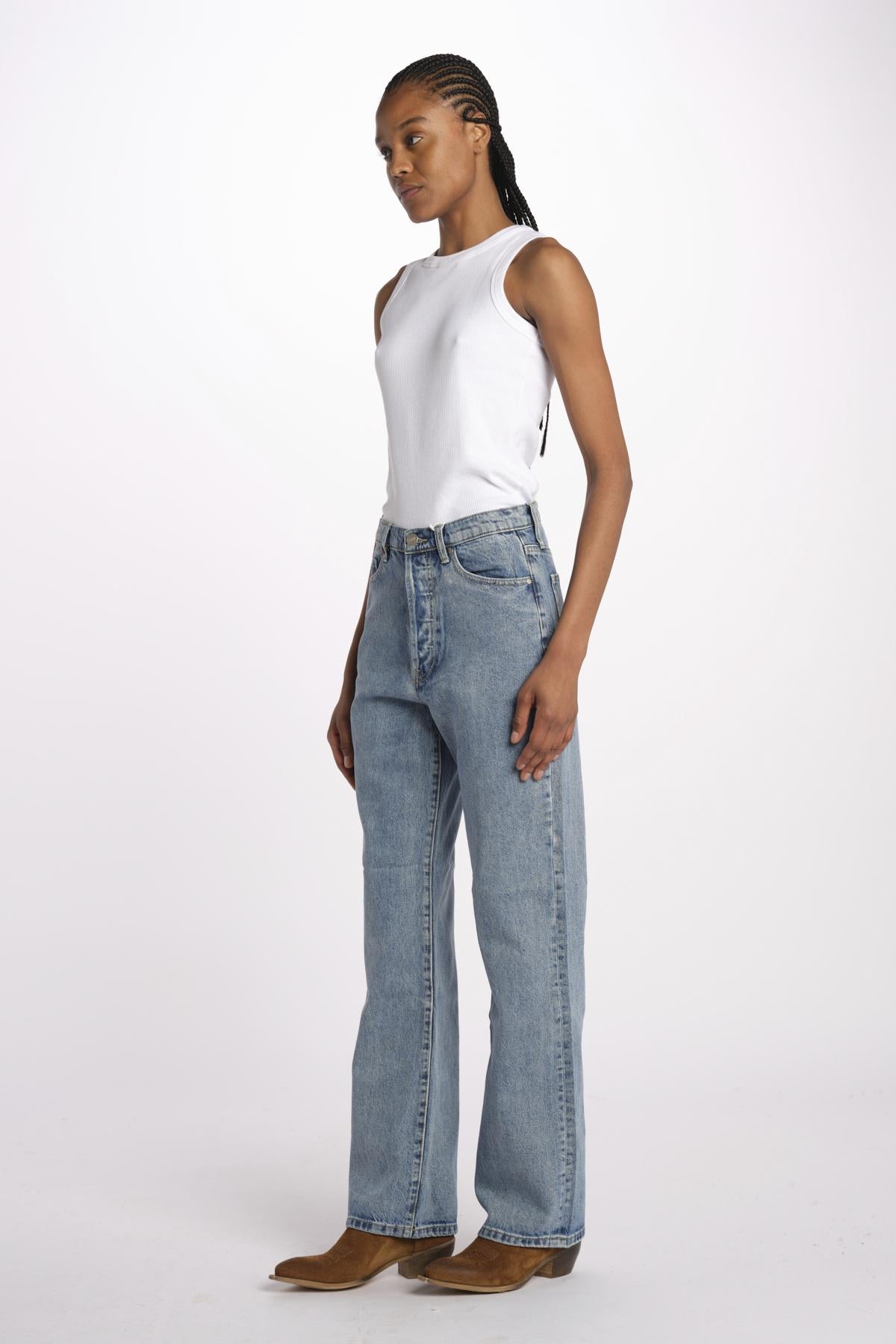 PAOLA jeans straight long by fam. PAOLA BLUE fam 