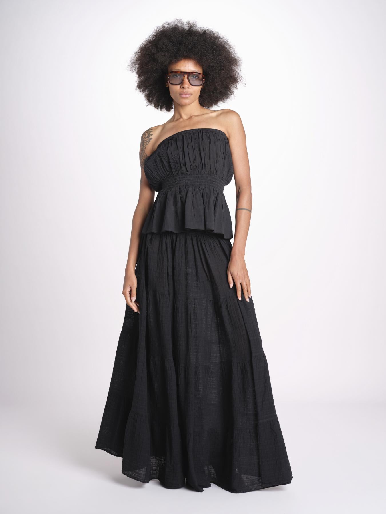 top con elastico PHOEBE BLACK christianzen 
