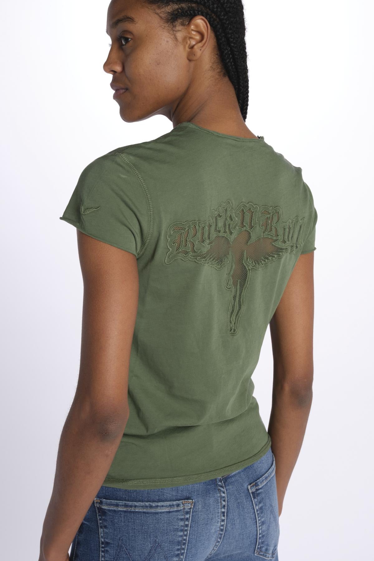STORY CL tshirt scollo v JWTS02786 CORIANDER zadig & voltaire 