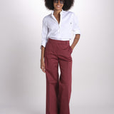 pantalone dritto in cotone MELODY 684 17025 quelledue 
