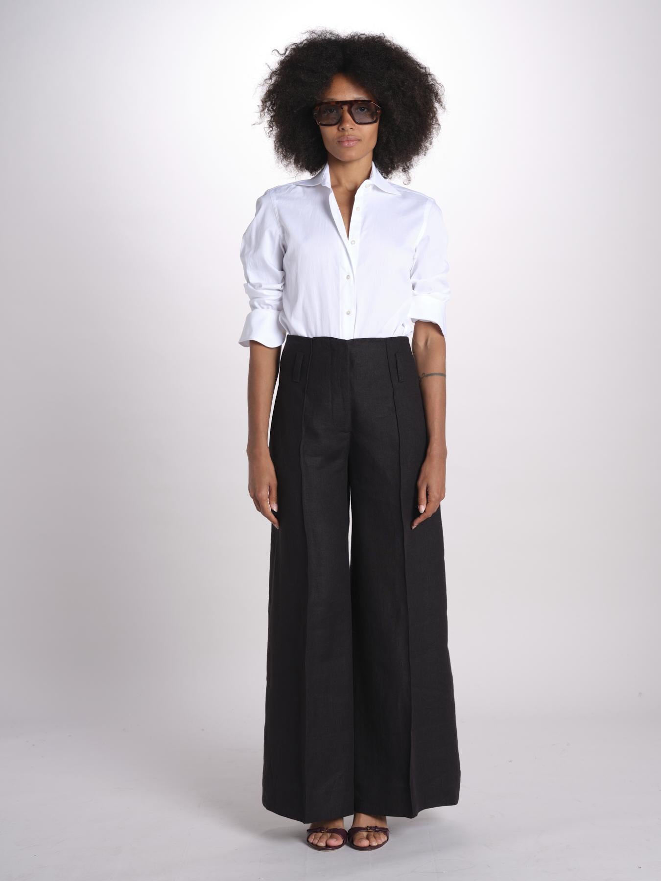 pantalone largo con nervature ORIANA 540 5033 quelledue 
