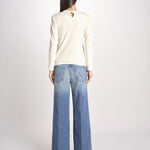 Tshirt in spugna con ricamo MEDROSE OFF WHITE jupe by jackie 