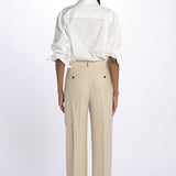Pantalone lino spina LAMIA T2272F123 massimo alba 