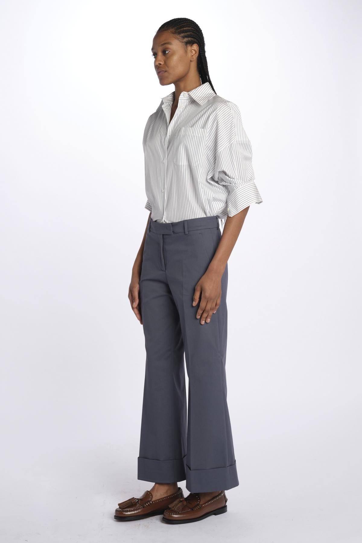 Pantalone MELODIA cropped risvolto MELODIA65254 70 quelledue 