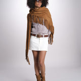 minigonna denim MIETTA C43 IVORY milaura 