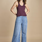 cannottiera americana SARCY bordeaux ba&sh 