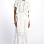 INGRID camicia cropped ricamo B0383 OFF W louise misha 