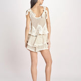 top in crochet MADELYN 735 CREAM sea ny 