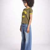 t-shirt con bordi a contrasto JWTS02851 TILLEUL 324 zadig & voltaire 