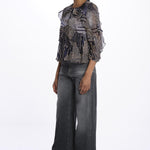 Camicia ranches stampa bicolore ANGELA BLEUNUIT ba&sh 
