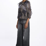 Camicia ranches stampa bicolore ANGELA BLEUNUIT ba&sh 