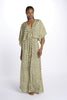 ANTOINETTE empire dress with leaf print