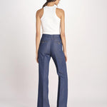 pantalone con nervature in denim OTTAVIA 673855 684 quelledue 