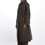Trench lungo con cintura INNIS1562 MOSSBLACK studio nicholson 