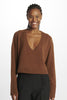 Oversized V-neck sweater