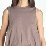 t-shirt s/m con elastico fondo VILLENA 026TS567JE MORO woc 