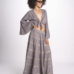 gonna lunga in lurex gessato SERENA STONE christianzen 