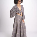 gonna lunga in lurex gessato SERENA STONE christianzen 