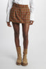 Scottish pleated mini skirt