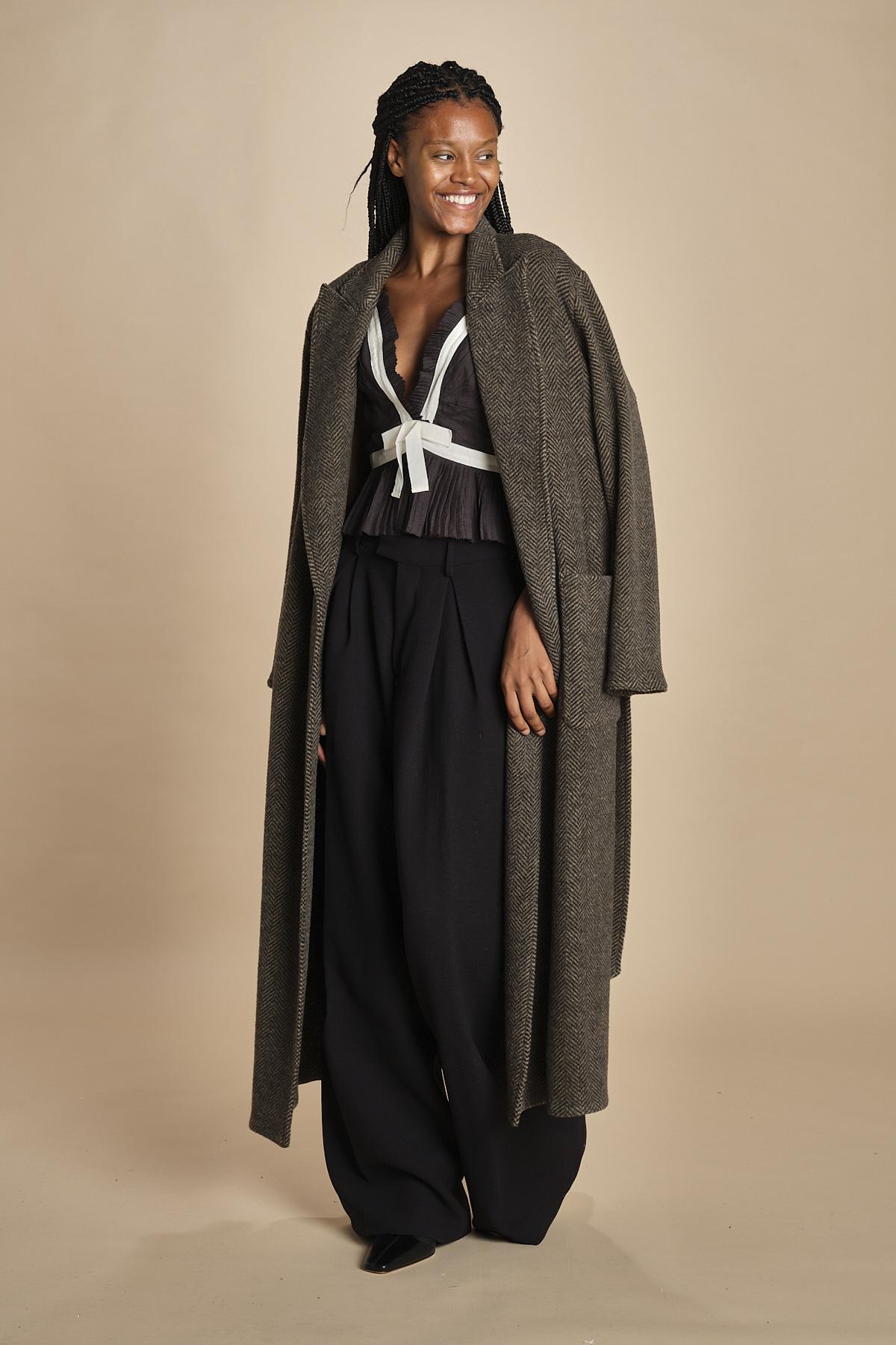 top con fiocco in contrasto THALIA 094 BLACK sea ny 