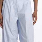 Pant PETRA 2 pinces popeline PETRA PE66 AZZURRO nine in the morning 