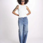 Top a costine GAIA 6EVB05-V13745 ECRU vanessa bruno 