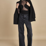 body manica lunga con trasparenze ALL NIGHTER BLACK undress code 