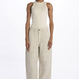EMPIRE pantalone lino con tasche PAN1607EMPIRE ECR125S soeur 