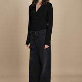 body scollo a v in merinos ANDERSON KNIT BODY BLACK herskind 