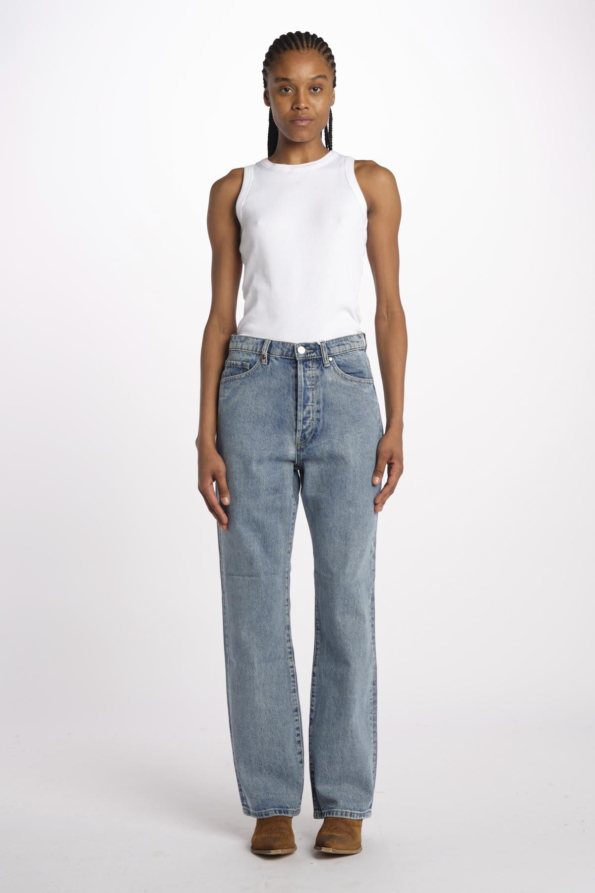 PAOLA jeans straight long by fam. PAOLA BLUE fam 