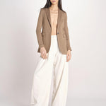 blazer un bottone in lino e cotone FD3962 9150 circolo 1901 