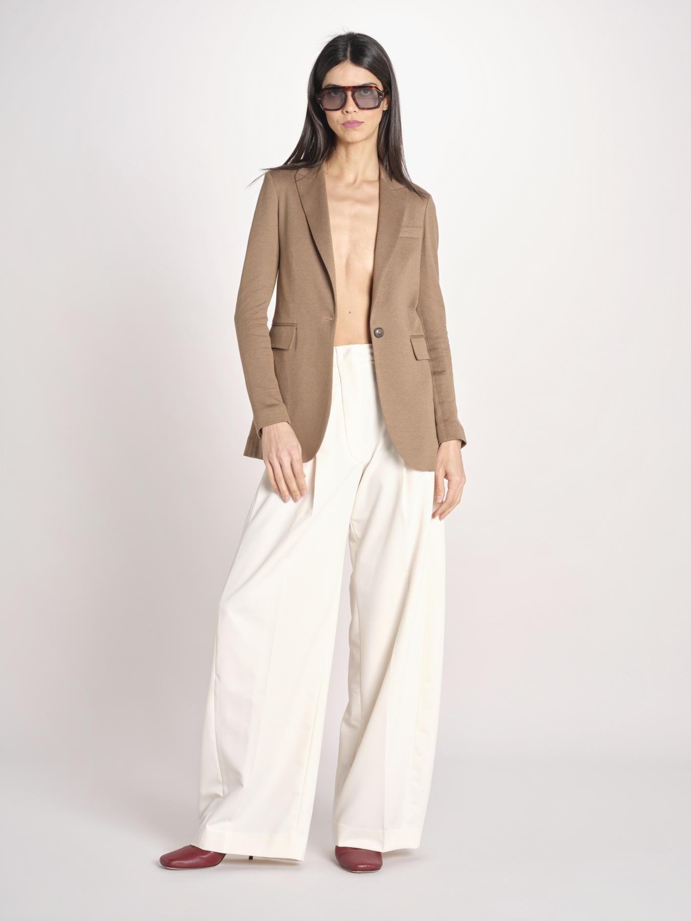 blazer un bottone in lino e cotone FD3962 9150 circolo 1901 