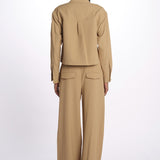 Camicia COLVIN bottoni oro CP3241142 KHAKI veronica beard 