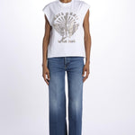 Cloe hc guitar wings strass JWTT01265 WHITE zadig & voltaire 