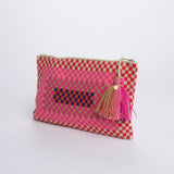 PELICAN bustina a quadretti G12W-0003-3022 RED PINK guanabana 