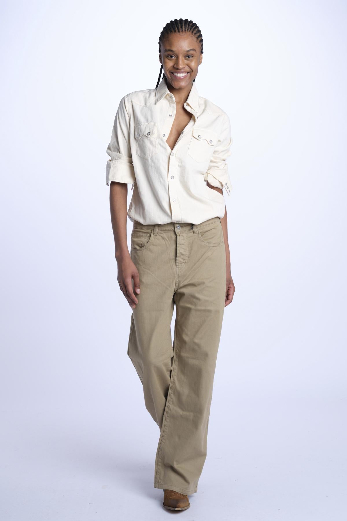 Denim ZELDA combo cropped ZELDA KHAKI true avenue 