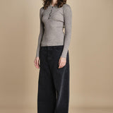polo a costine CADEE KNIT BLOUSE LIGHT TAUBE herskind 