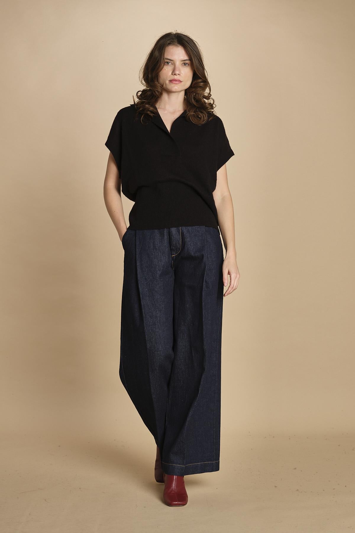 Polo gilet D2400890 NERO milaura 