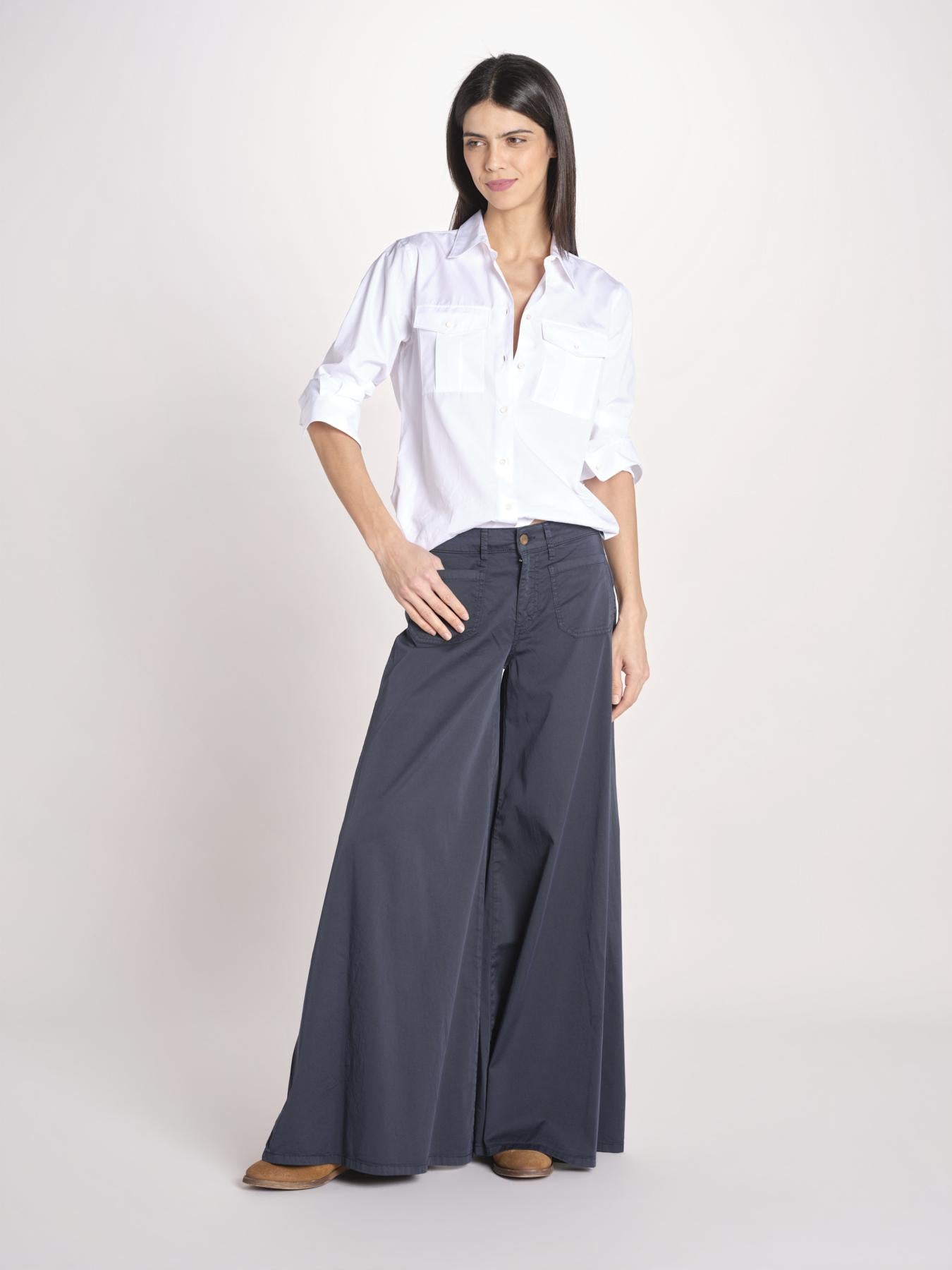 pantalone over 4 tasche GRACE XG02 040 BLU NOTTE ps don't forget me 