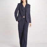 Blazer monopetto dalla linea leggermente sfiancata in jersey double di cotone GINNASTA 2615911011600 002 BLU weekend maxmara 