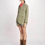 N616 giacca in nylon con tasche N616 01260 VERDE aspesi 