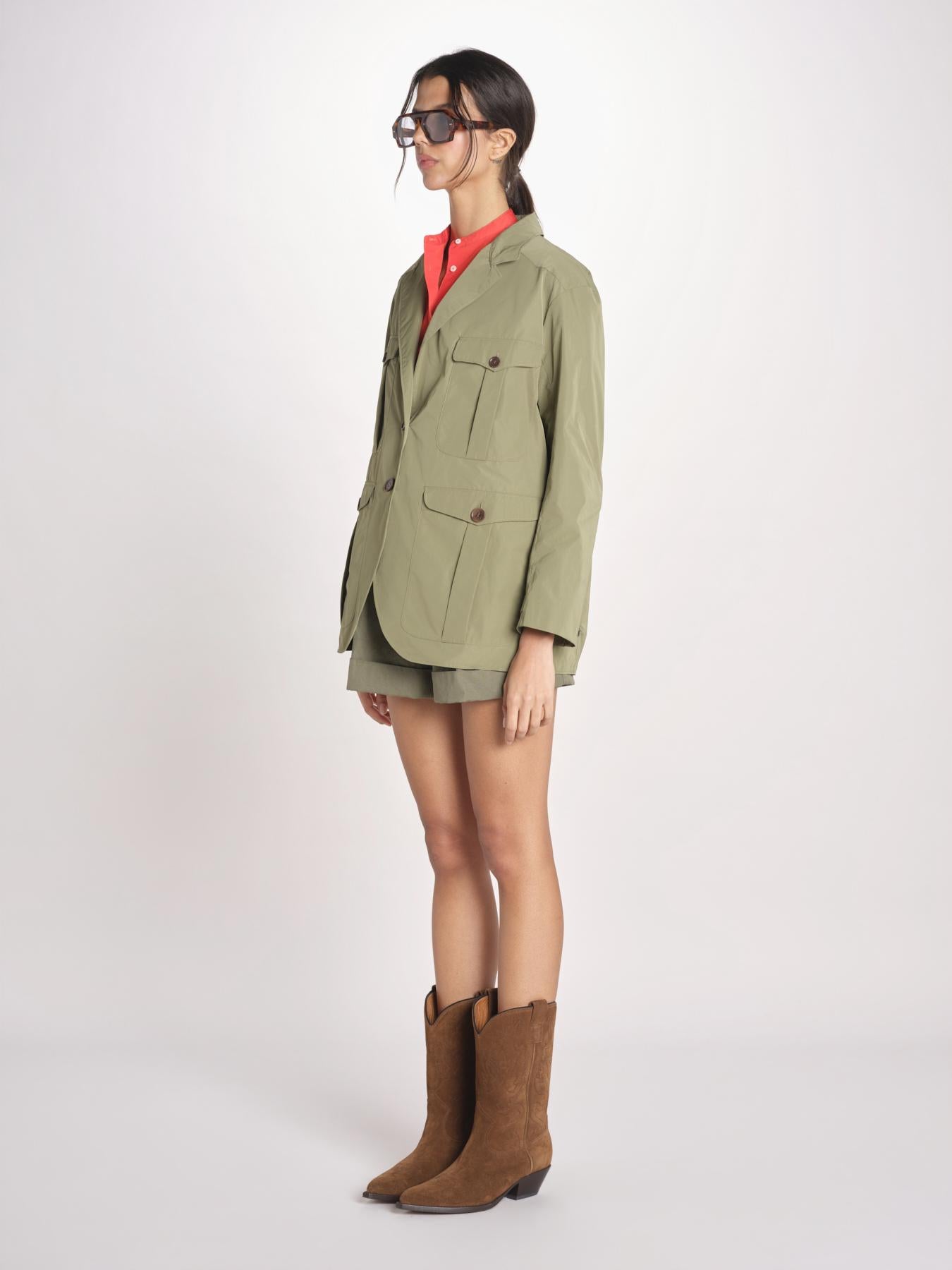 N616 giacca in nylon con tasche N616 01260 VERDE aspesi 