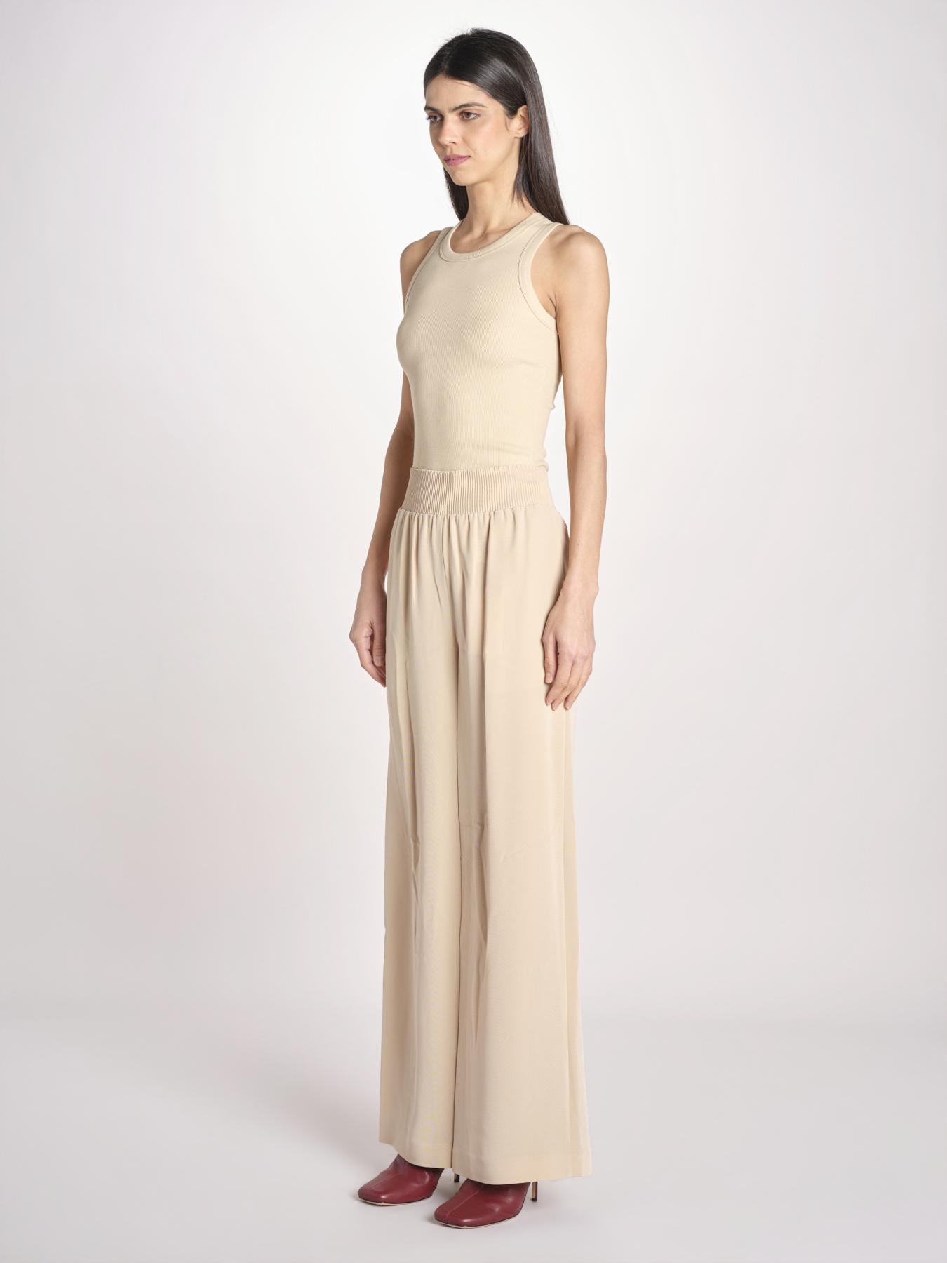 pantaloni in satin JF009671 POWDER 0801 joseph 