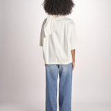 blousa con sciarpa TSH0720HELENA BLANC BLA0126S soeur 