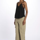 Christy cdc perm top spallina sottile PWGCP0702F NOIR zadig & voltaire 