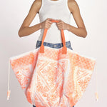 borsa grande SHQ-26E18 A 04 ORANGE FLUO le daf 