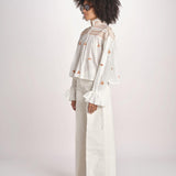 camicia con punto smoke NOVELLE PAPYRUS.ORANGE scarlett poppies 