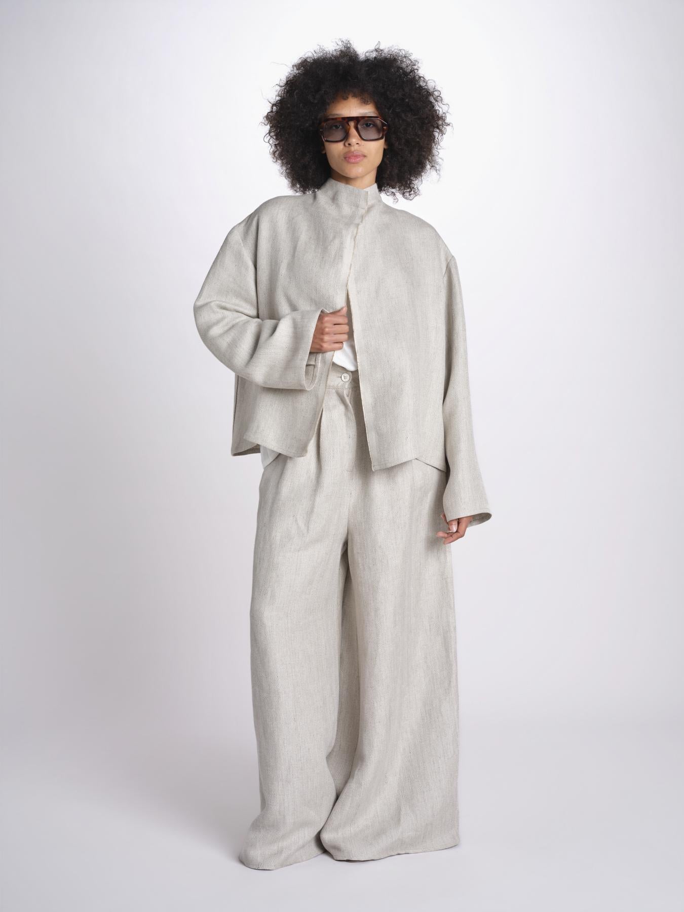 easy jacket U2934C BEIGE dusan 